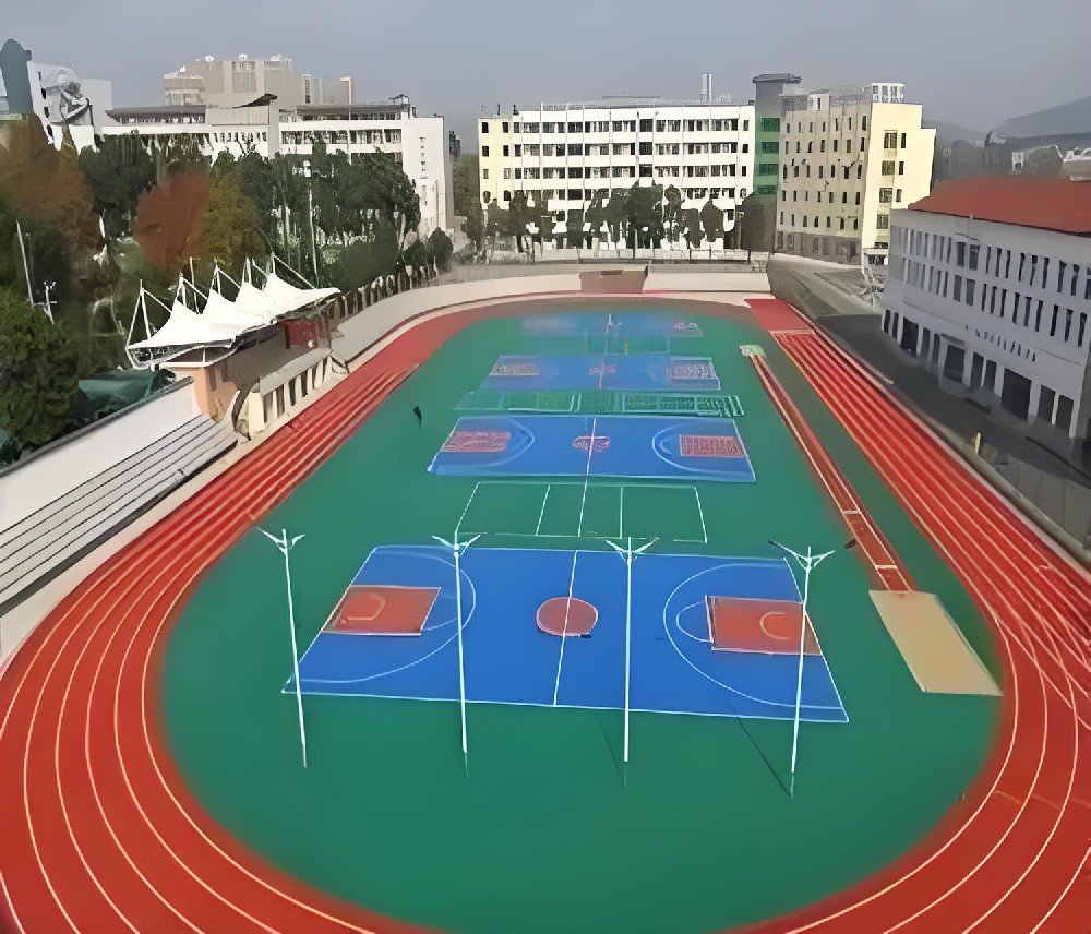 硅PU篮球场