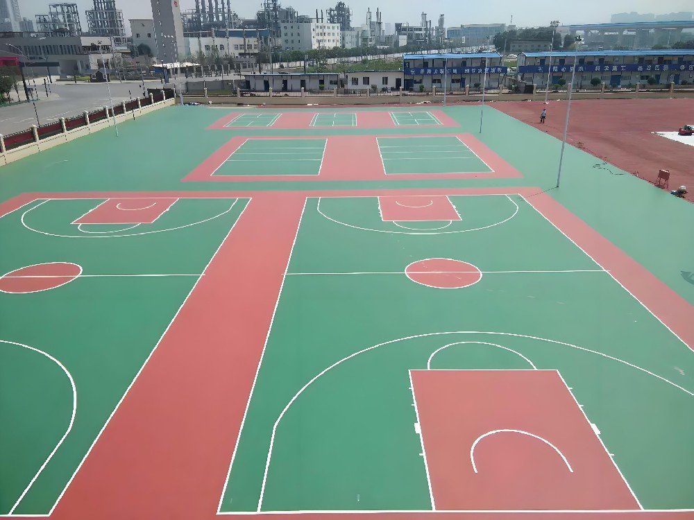 复合型硅PU篮球场