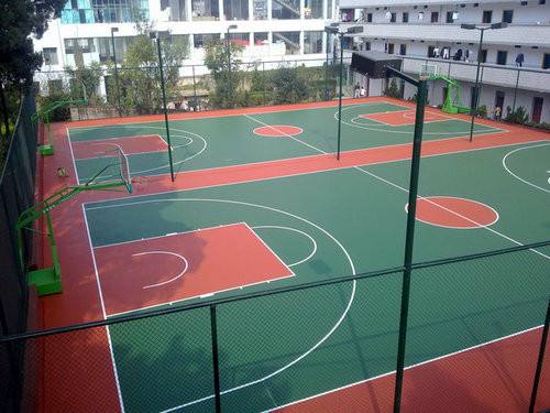 复合型硅PU篮球场